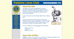 Desktop Screenshot of palatinelions.org